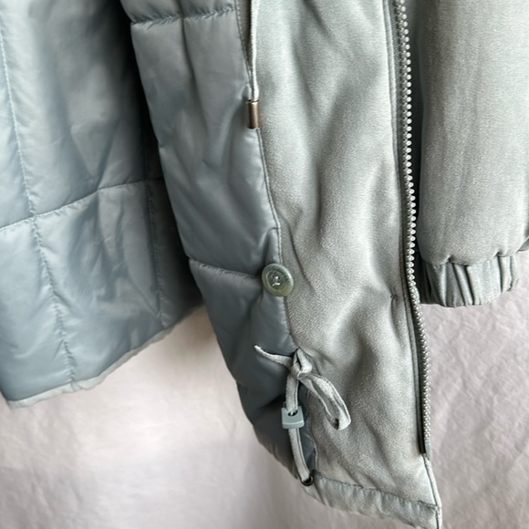 Gallery gorgeous vintage sea foam green winter coat, size M - Picture 12 of 15